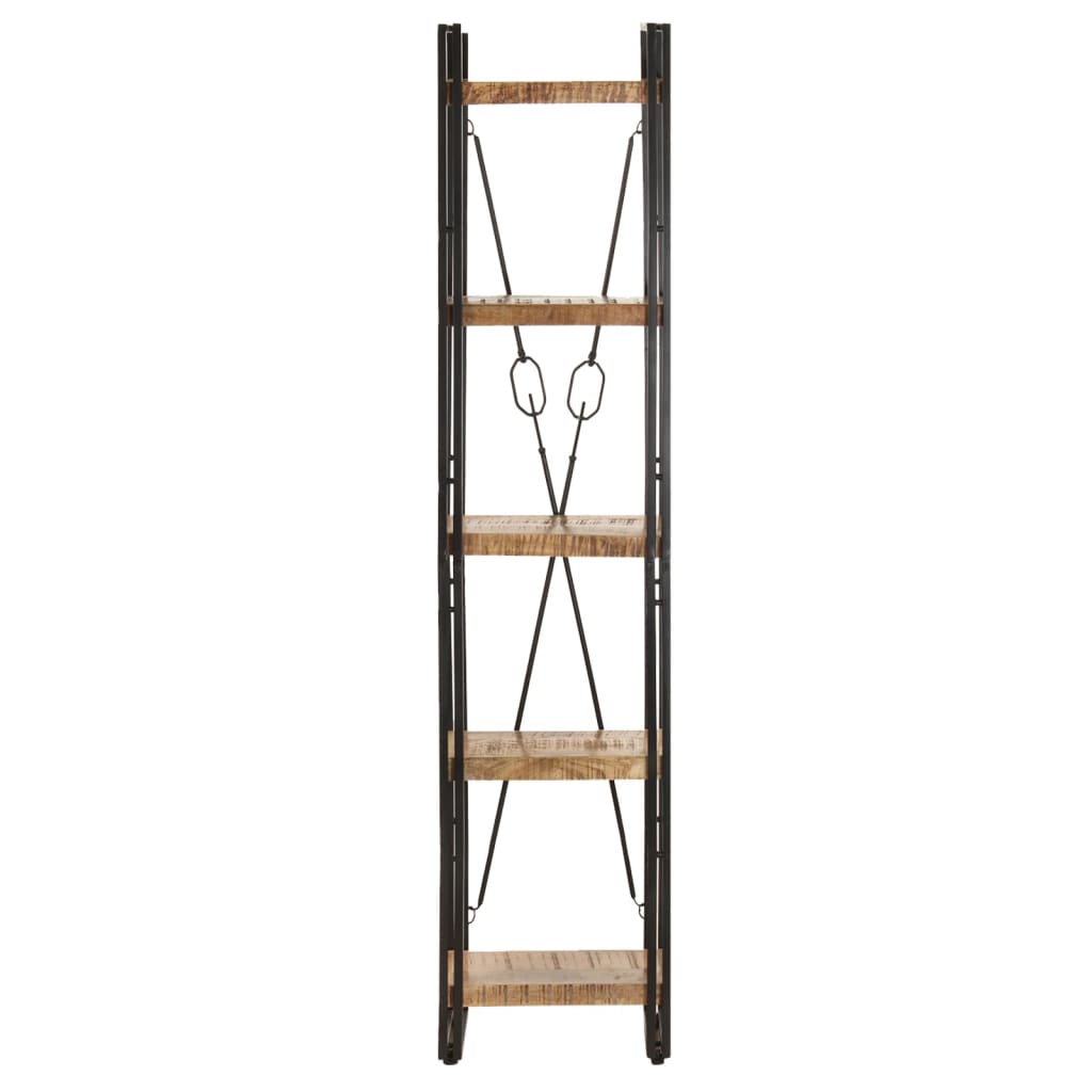 Bookcase Natural wood and black