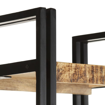 Bookcase Natural wood and black