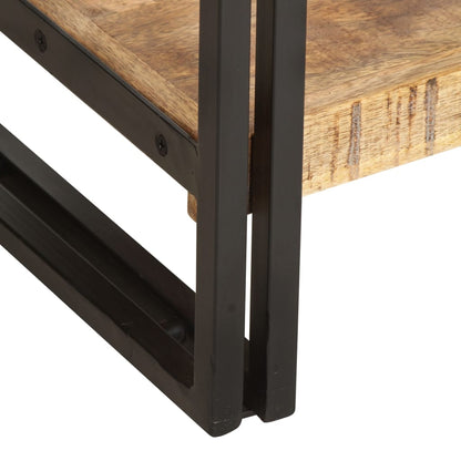 Bookcase Natural wood and black