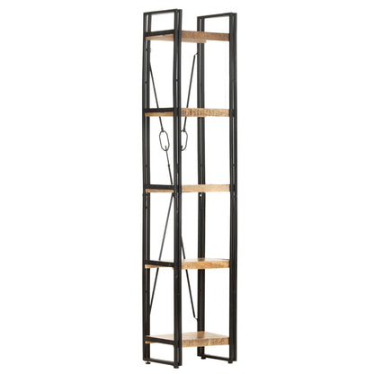 Bookcase Natural wood and black