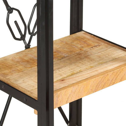 Bookcase Natural wood grains, Black