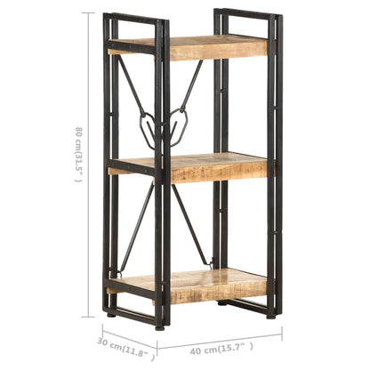 Bookcase Natural wood grains, Black