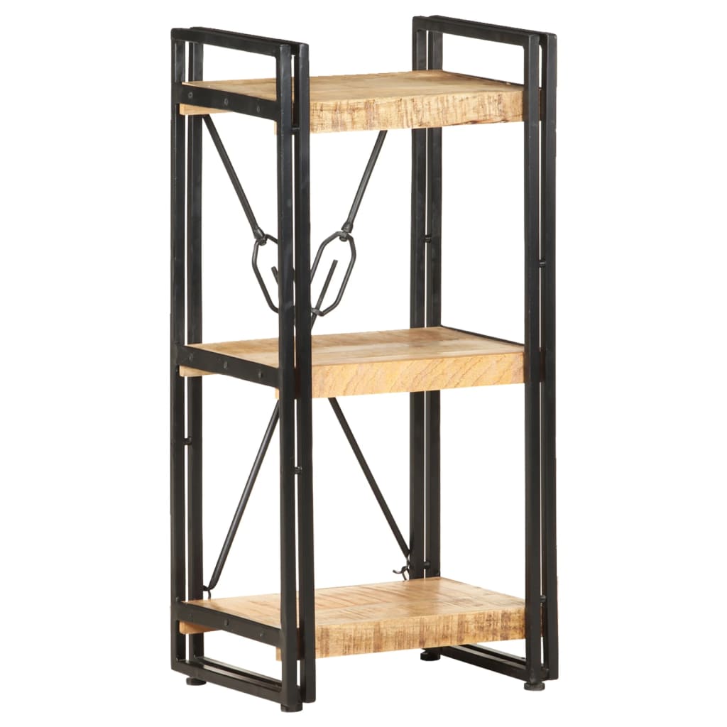 Bookcase Natural wood grains, Black