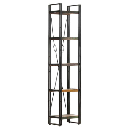 Bookcase Mixed color Solid reclaimed wood Large Bookcase