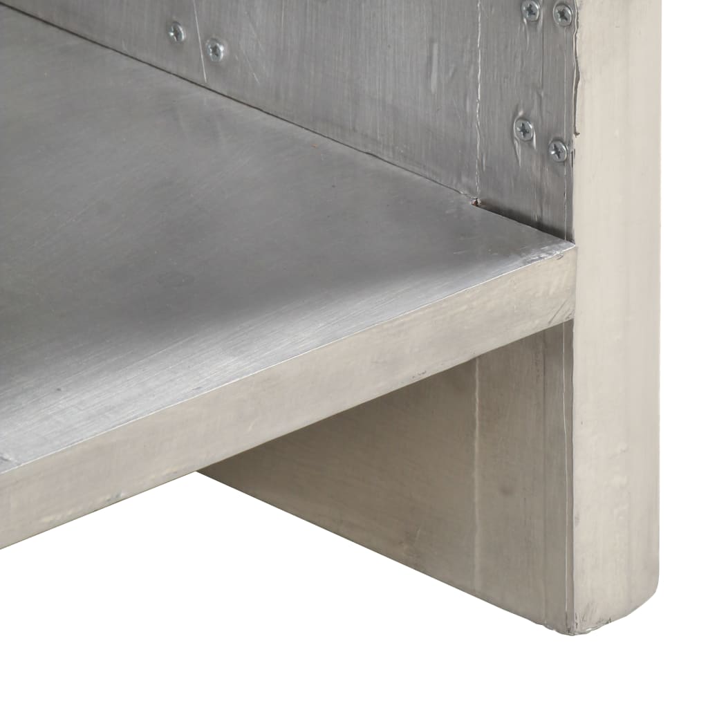 Aviator Sideboard Silver Metal Medium Aviator Sideboard