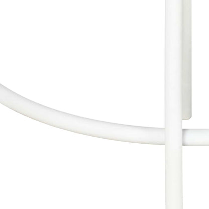 Bar Stool Set of 2 Bleached wood, White