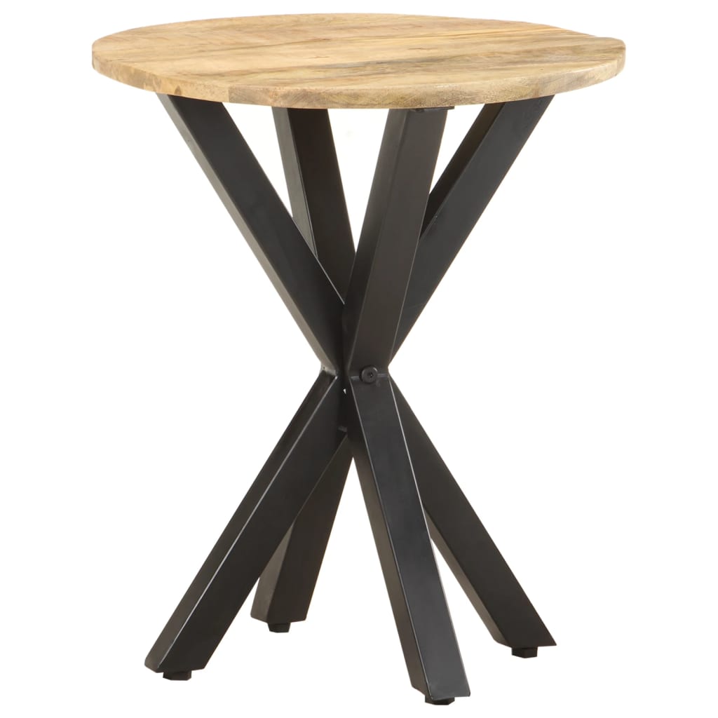 Side Table Natural Wood Solid Mango Wood Durable Side Table