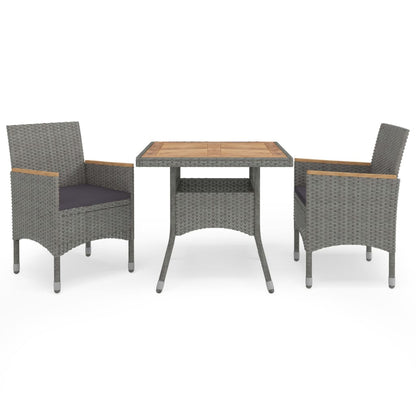 Dining Set Grey and brown