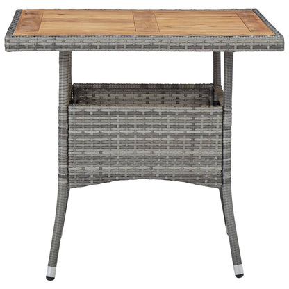 Dining Set Grey and Brown