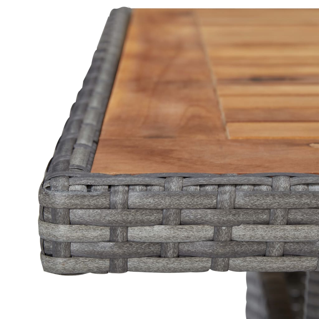 Dining Set Grey and Brown