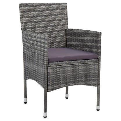 Dining Set Grey and Brown