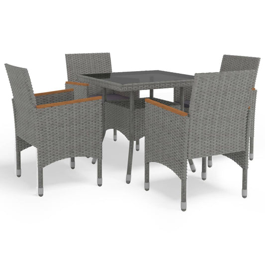 Dining Set Grey, black, brown