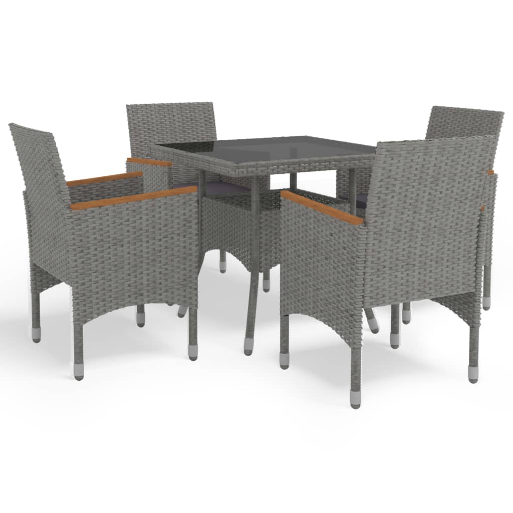 Dining Set Grey, black, brown