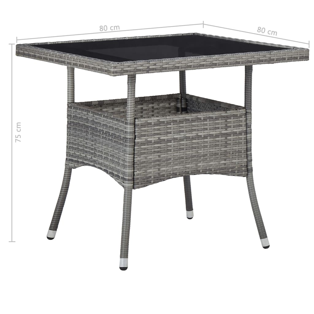 Dining Set Grey, black, brown