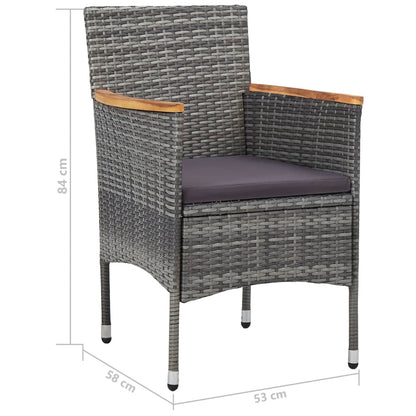 Dining Set Grey, black, brown