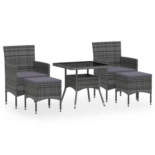 Garden Dining Set Grey