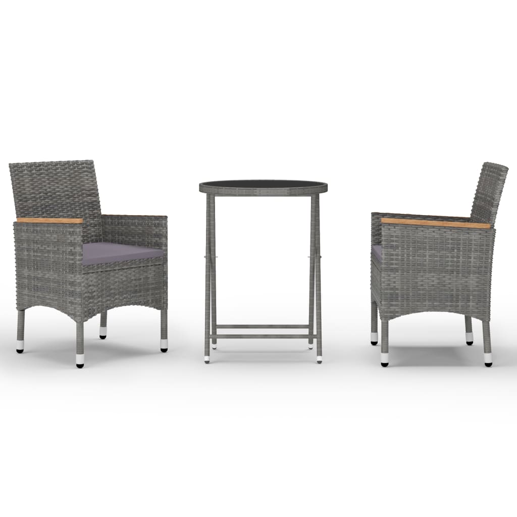 Bistro Set Grey