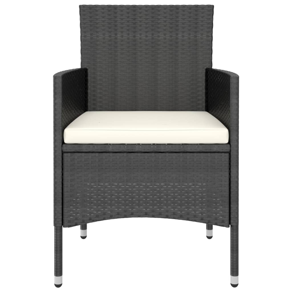 Garden Bistro Set Black