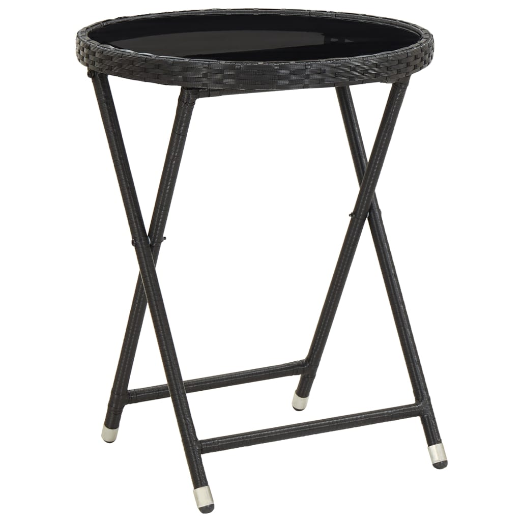 Garden Bistro Set Black