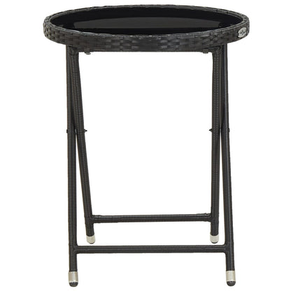 Garden Bistro Set Black