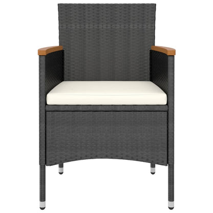 Garden Bistro Set Black, Cream