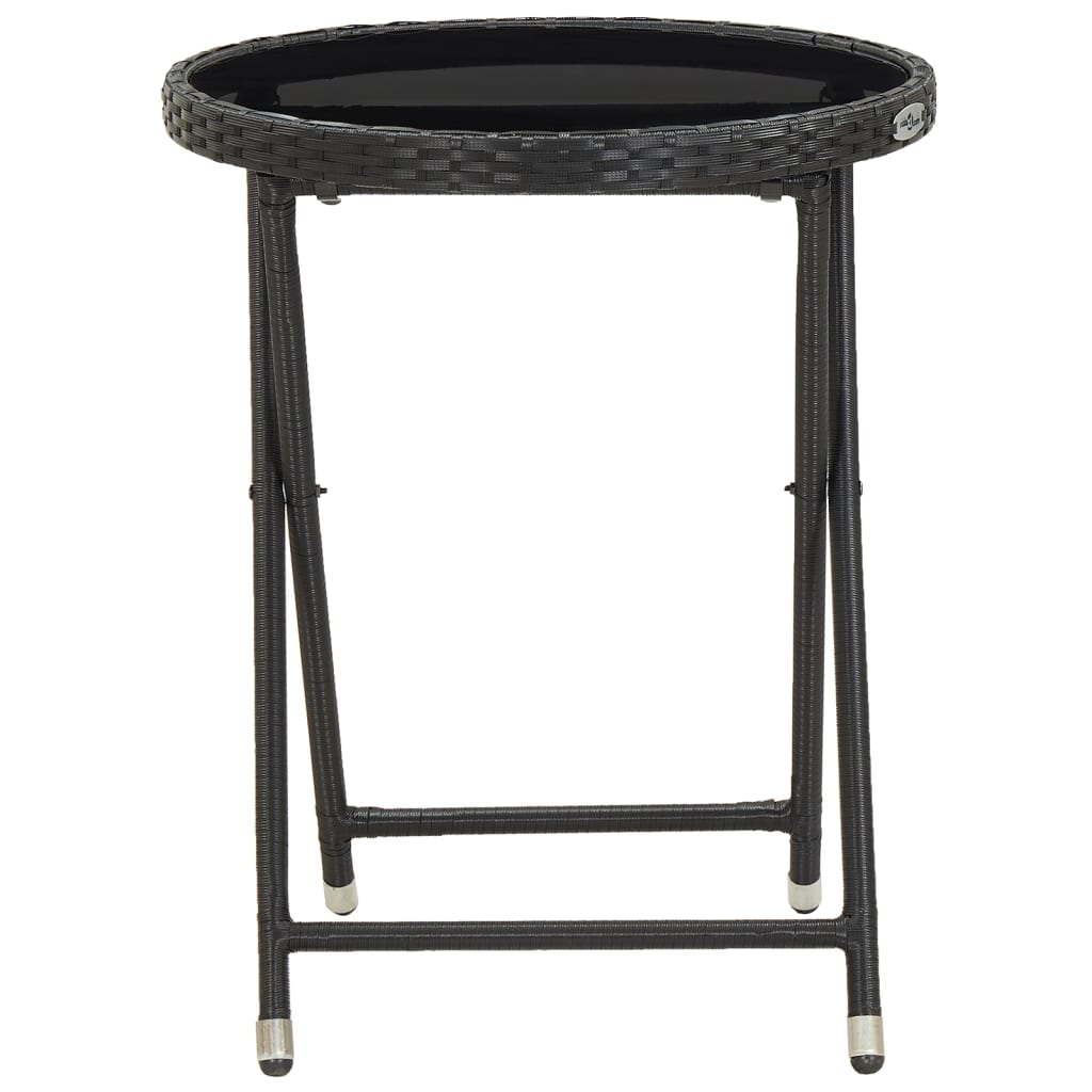 Garden Bistro Set Black, Cream