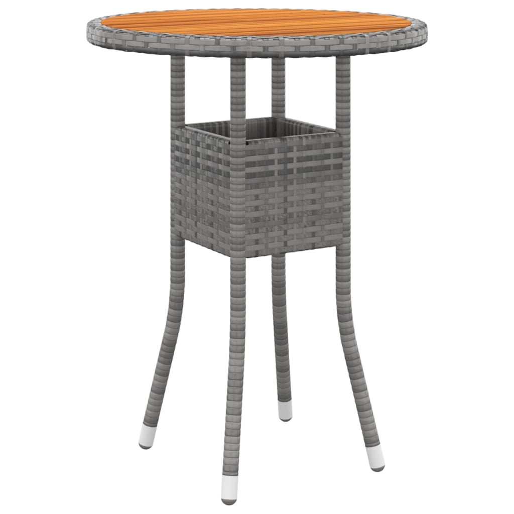 Garden Dining Set Grey Poly rattan Medium Durable
