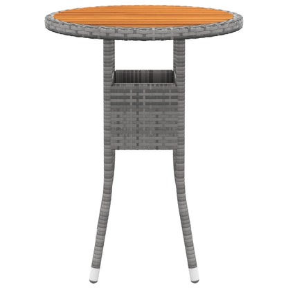Garden Dining Set Grey Poly rattan Medium Durable