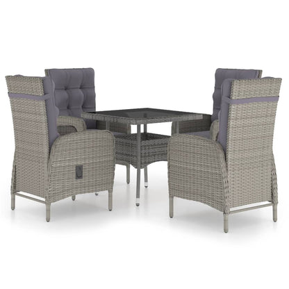 Garden Dining Set Grey