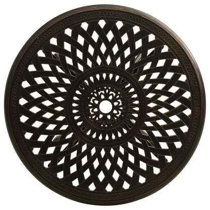 Garden Table Bronze Cast Aluminum Medium Decorative Inlays