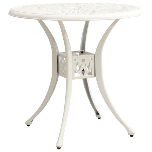 Garden Table White Cast Aluminum Standard Garden Table Circular