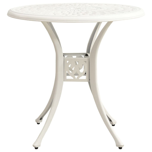 Garden Table White Cast Aluminum Standard Garden Table Circular