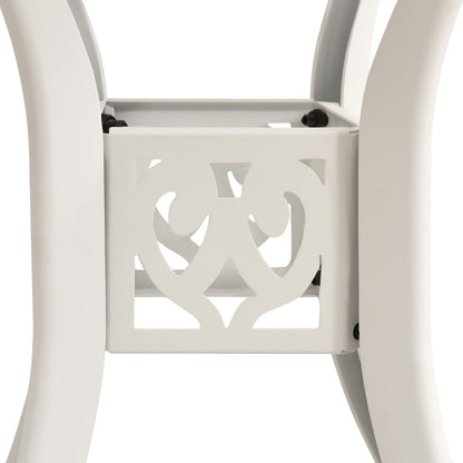 Garden Table White Cast Aluminum Standard Garden Table Circular