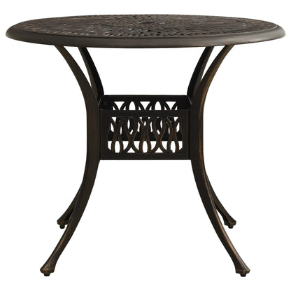 Garden Table Bronze Cast Aluminum Medium Attractive Design