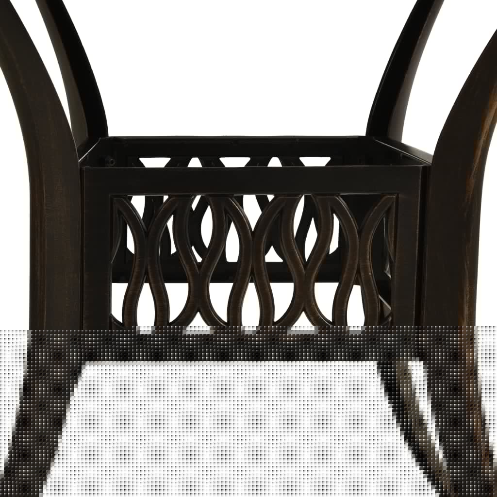 Garden Table Bronze Cast Aluminum Medium Attractive Design