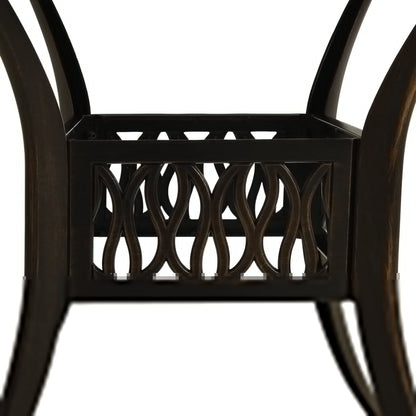 Garden Table Bronze Cast Aluminum Medium Attractive Design