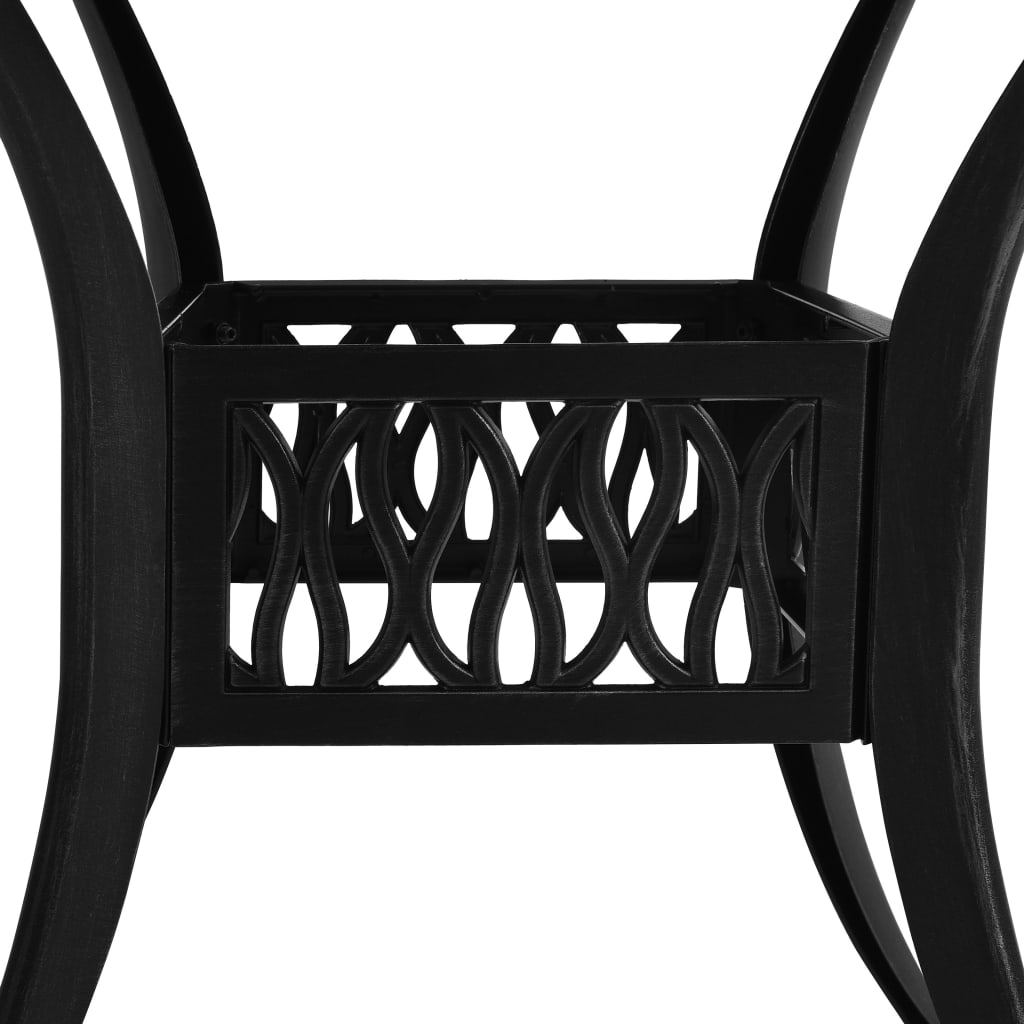 Garden Table Black Cast Aluminum Medium Durable Garden Table