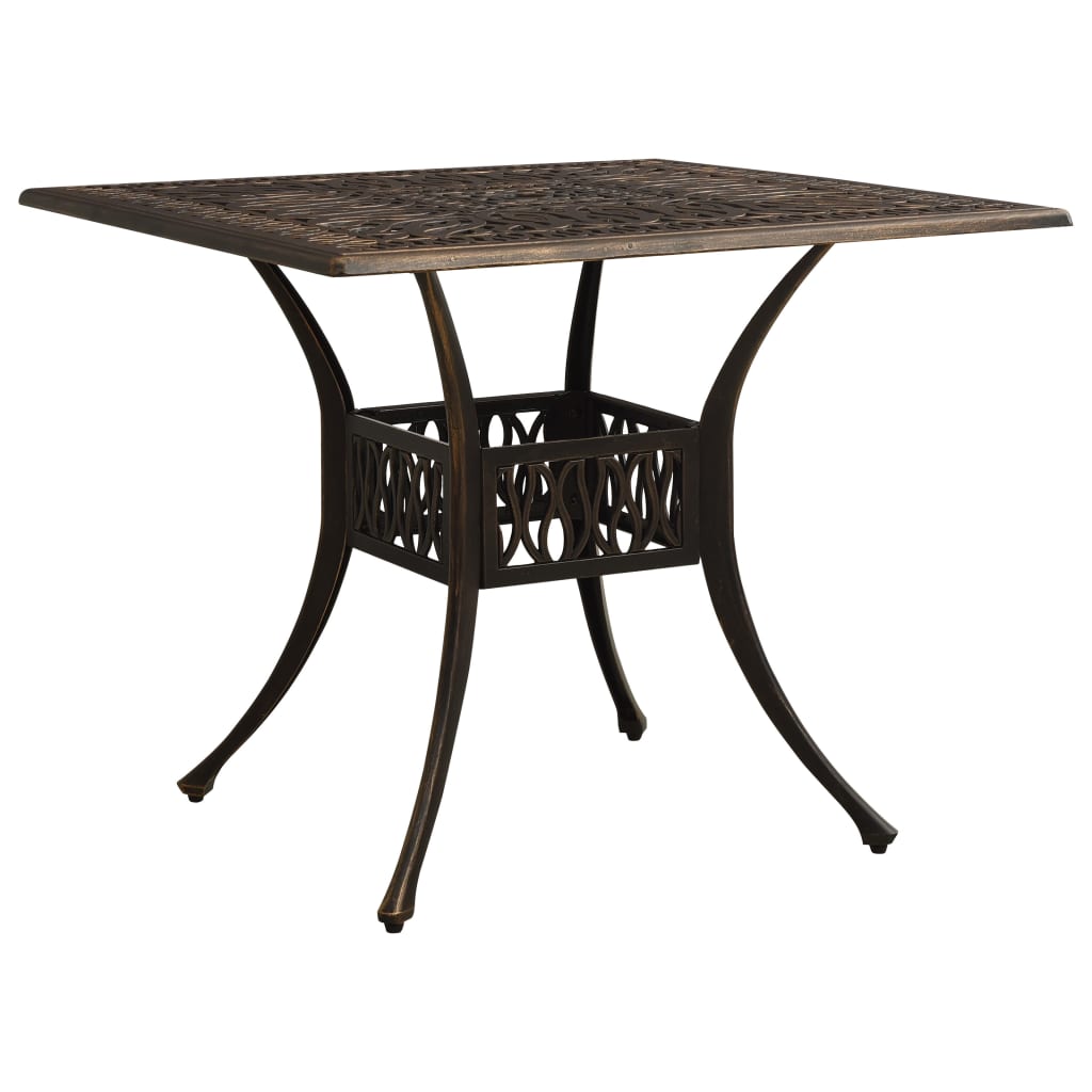 Garden Table Bronze Cast Aluminum Medium Decorative Inlays