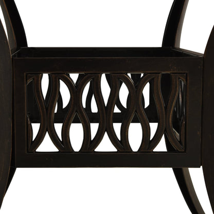 Garden Table Bronze Cast Aluminum Medium Decorative Inlays