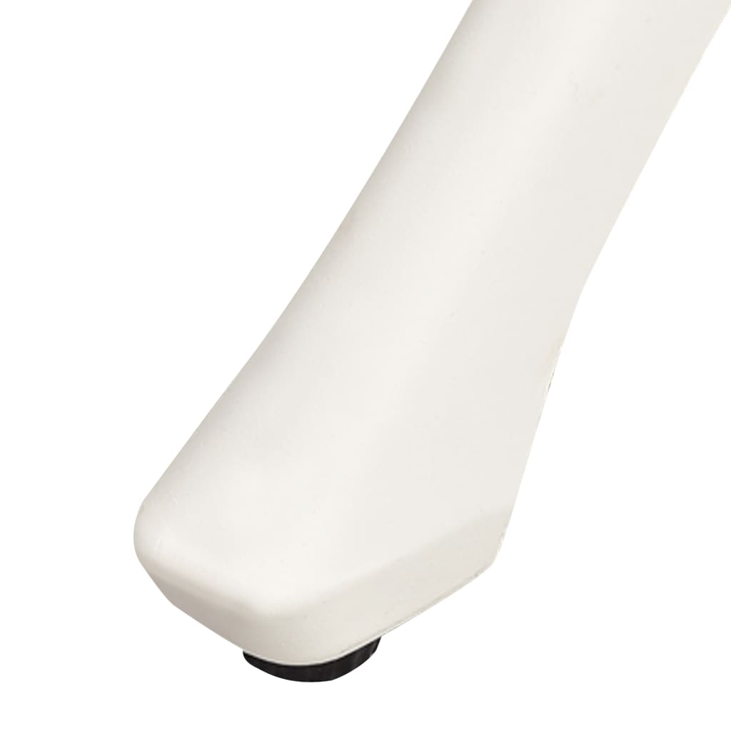 Garden Table White Cast Aluminum Standard Decorative Inlays