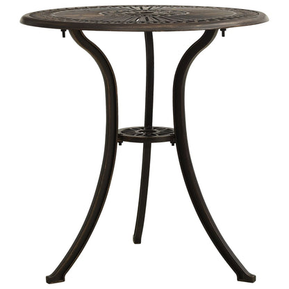 Bistro Set Bronze Cast aluminum Medium Durable Bistro Set