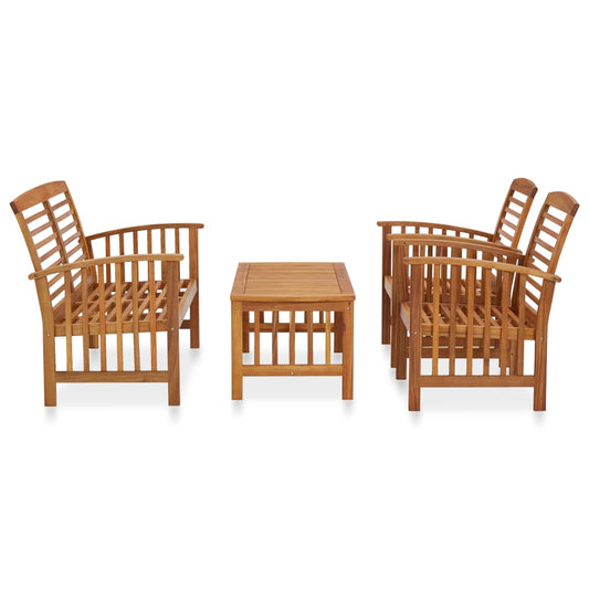 Garden Lounge Set Natural Wood Solid Acacia wood Standard Durable