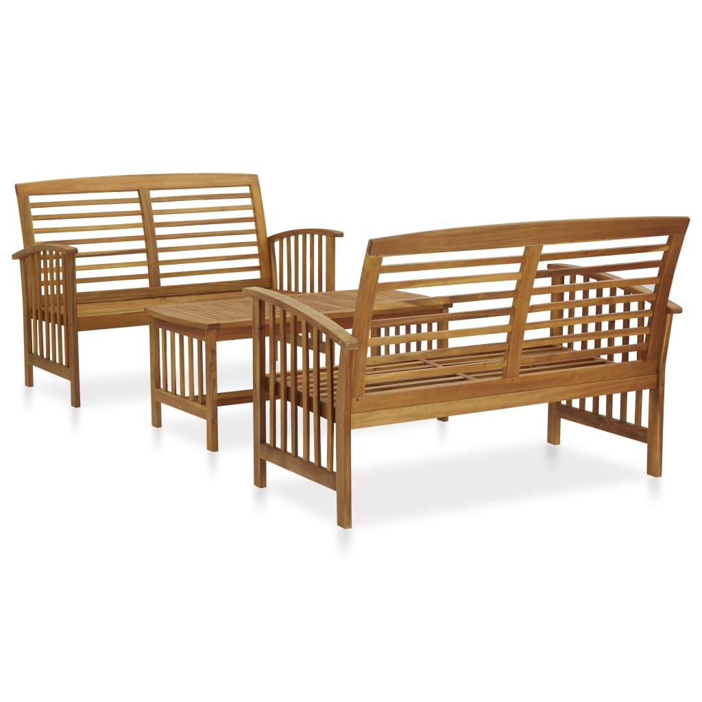 Garden Lounge Set Acacia Solid acacia wood Medium Durable
