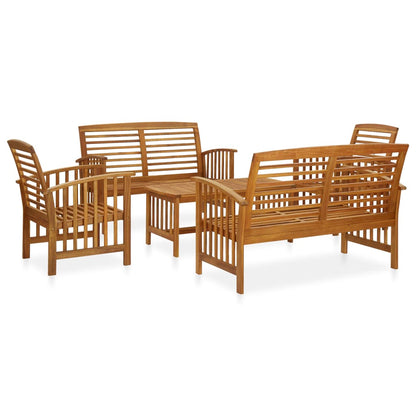 Garden Lounge Set Natural wood Solid Acacia wood Large Seats Many