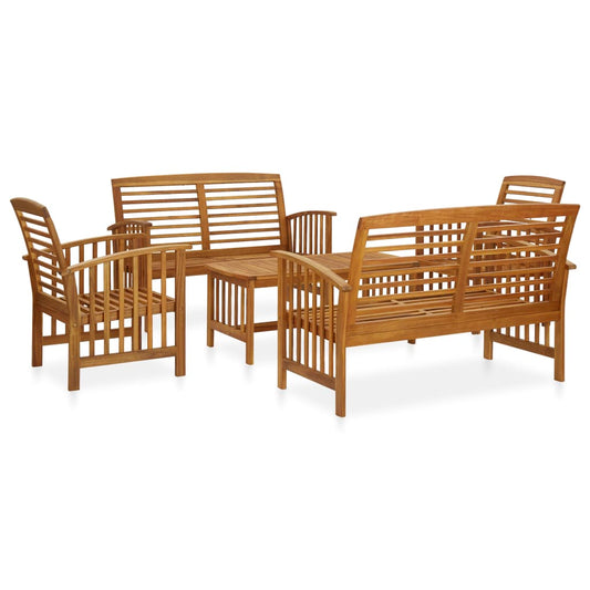 Garden Lounge Set Natural wood Solid Acacia wood Large Seats Many