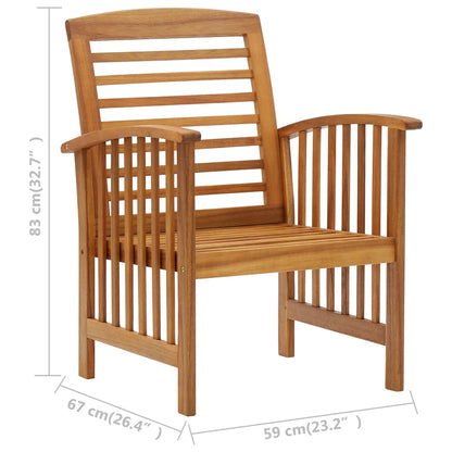 Garden Lounge Set Natural wood Solid Acacia wood Large Seats Many