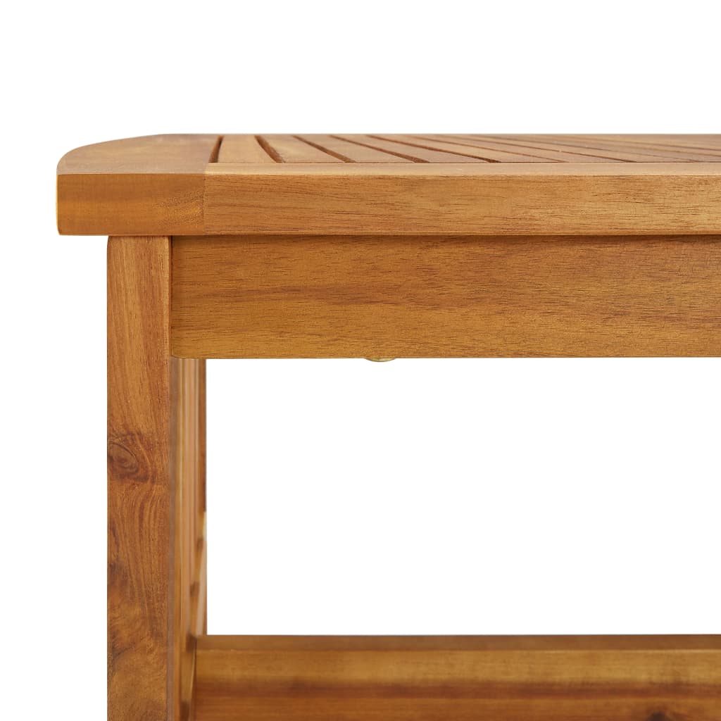 Garden Lounge Set Natural Acacia Solid Acacia Wood 5 Piece Set