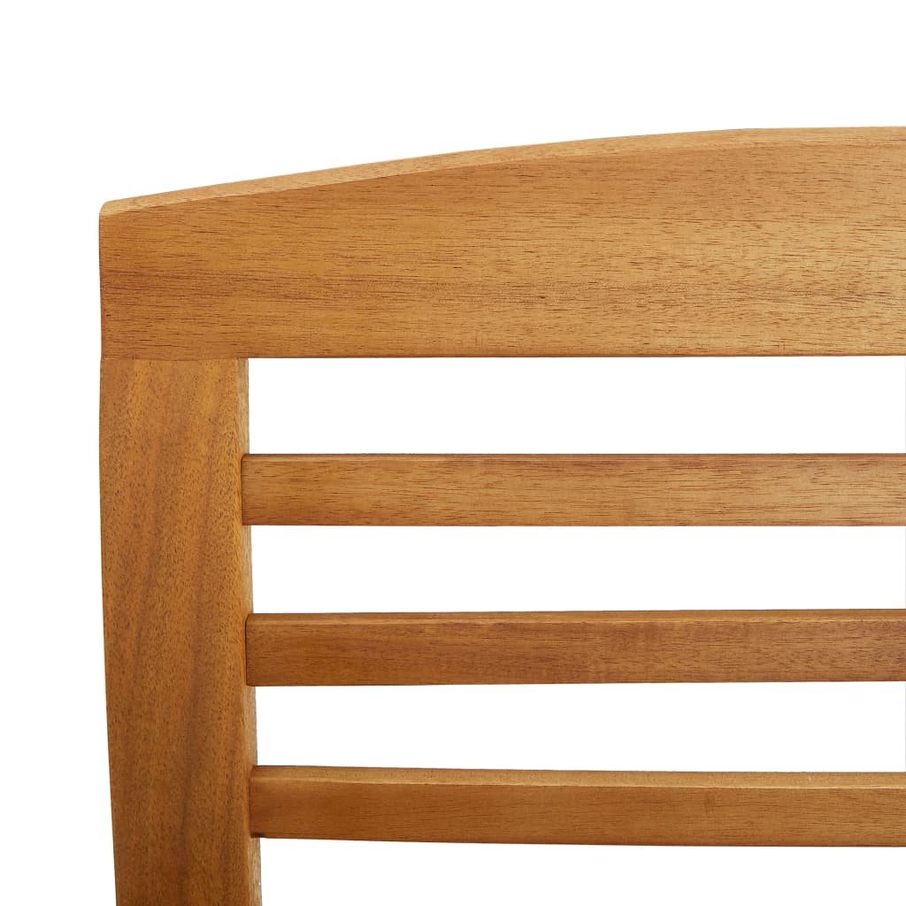 Garden Lounge Set Natural Acacia Solid Acacia Wood 5 Piece Set