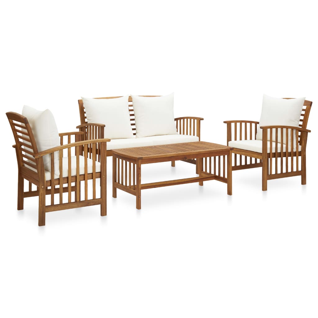 Garden Lounge Set Solid Acacia Wood Large Durable