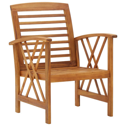 Garden Lounge Set Brown Solid acacia wood Medium Durable